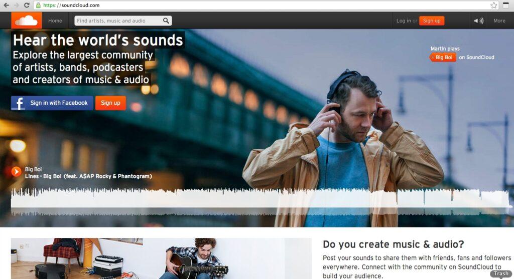 SoundCloud ouverture